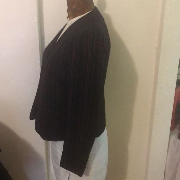 Bar III Black with Fuchsia Stripes Blazer - Picture 2 of 6